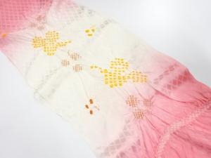 正絹　絞り　帯揚げ